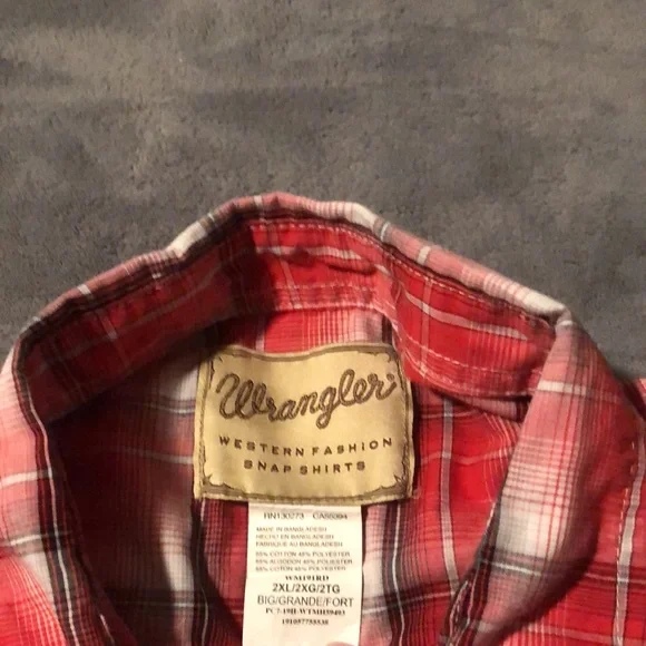 Wrangler snap shirt long sleeve - Picture 3 of 6